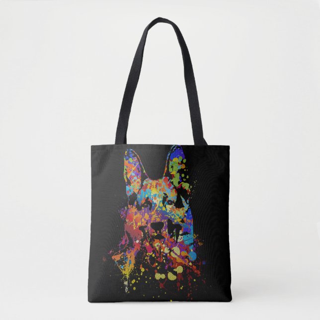 Bolso De Tela Perro de pastor alemán - GSD (Anverso)