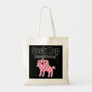 Bolso De Tela Perro de polka rosado de los años 50