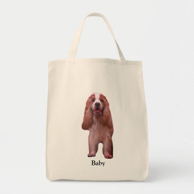 Bolso De Tela Perro de raza Cocker Spaniel inglés precioso (Frente)
