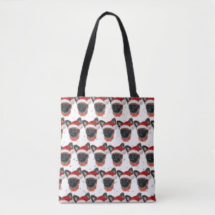 Bolso De Tela Perro de raza Griffon de Bruselas Navidad