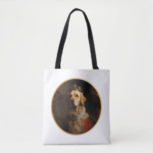 Bolso De Tela Perro de raza Retriever dorado retrato de reina re