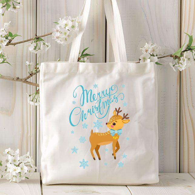 Bolso De Tela Perro de reno navideño | Vacaciones (Subido por el creador)
