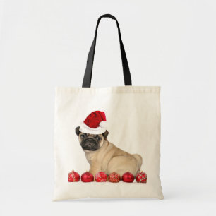 Bolso De Tela Perro del barro amasado del navidad