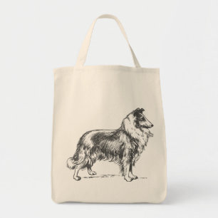 Bolso De Tela Perro del collie