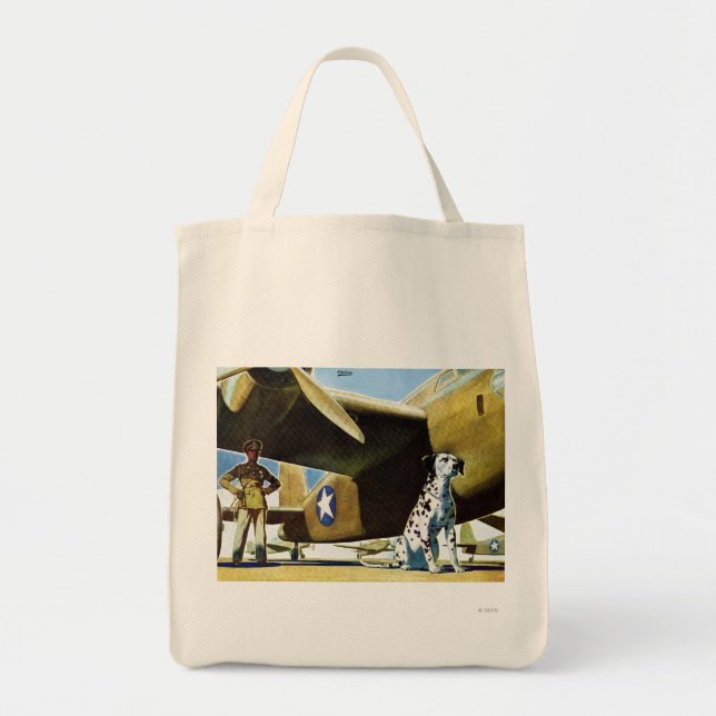 Bolso De Tela Perro del ejército (Frente)