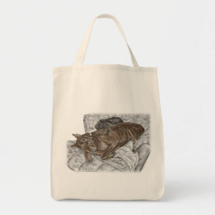 Bolso De Tela Perro Doberman