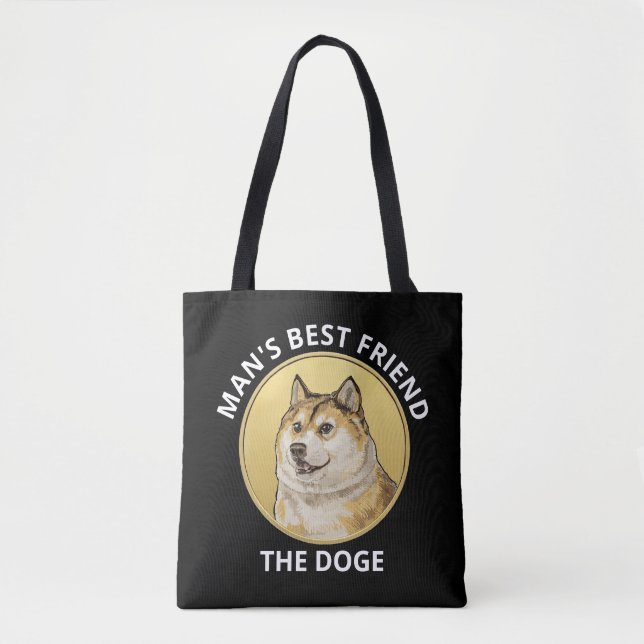 Bolso De Tela Perro dogmático personalizado (Anverso)