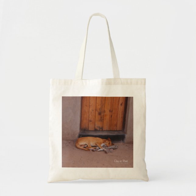 Bolso De Tela Perro en reposo (Frente)
