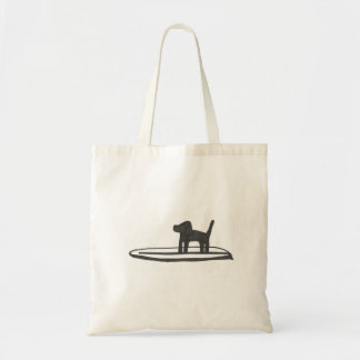 Bolso De Tela Perro en un tablero