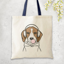 Bolso De Tela Perro escalofriante con un beagle gracioso de Bubb