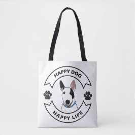 Bolso De Tela Perro feliz, vida feliz