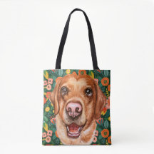 Perro Floral Labrador