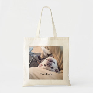 Bolso De Tela Perro gracioso no será ignorado. Foto cómica de To