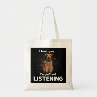 Bolso De Tela Perro guapo galés que oigo que no escuchas