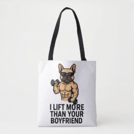 Bolso De Tela Perro Gym divertido