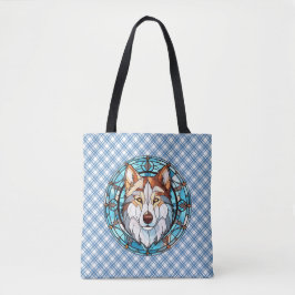 Bolso De Tela Perro Husky Siberiano de Cristal Manchado