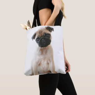Bolso De Tela Perro joven lindo del barro amasado