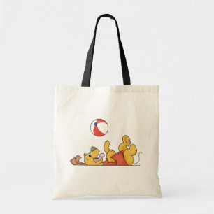Bolso De Tela Perro jugando con camisetas de bolas y regalos