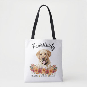 Bolso De Tela Perro lindo agradecido bendito positivamente
