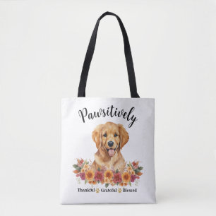 Bolso De Tela Perro lindo bendito agradecido positivamente