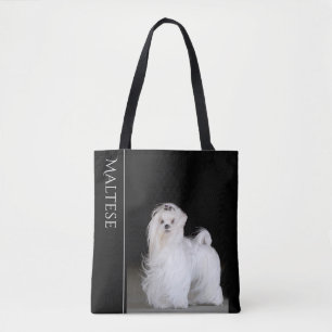 Bolso De Tela Perro maltés