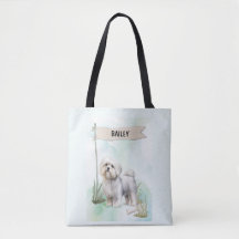 Perro Maltés Acuarela Personalizado