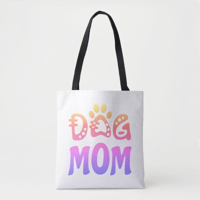 Bolso De Tela Perro Mamá (Anverso)