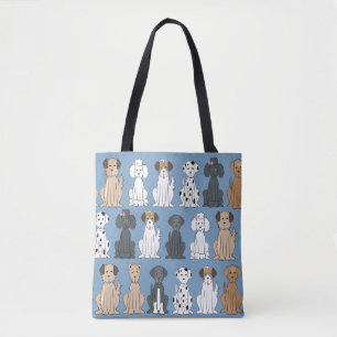 Bolso De Tela Perro Mascota Cuto Estilo Brillante Moderno