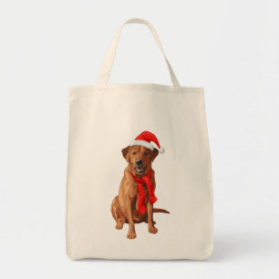 Bolso De Tela Perro Navidad recuperador de Labrador rojo Fox