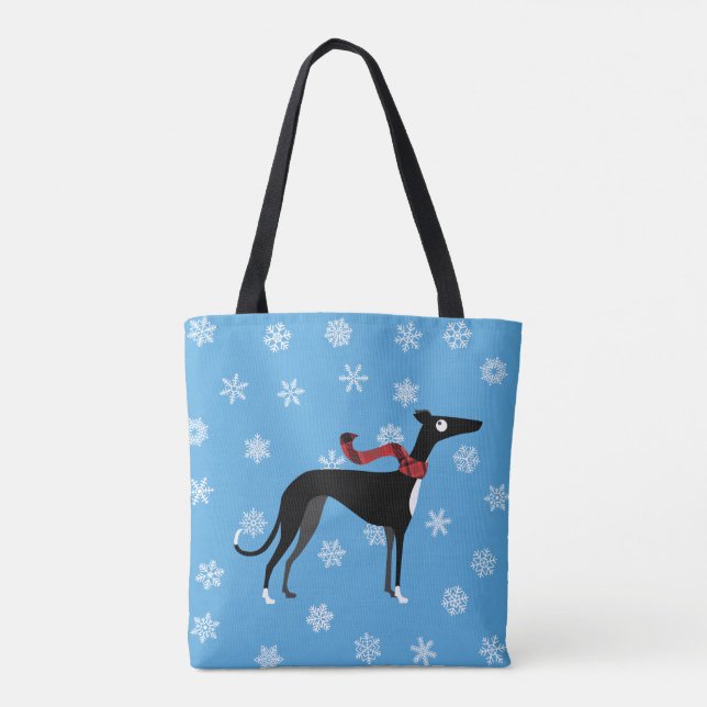 Bolso De Tela Perro Nevado (Reverso)