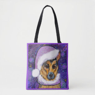 BOLSO DE TELA PERRO PASTOR ALEMÁN