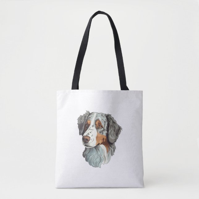 Bolso De Tela Perro pastor australiano (Anverso)