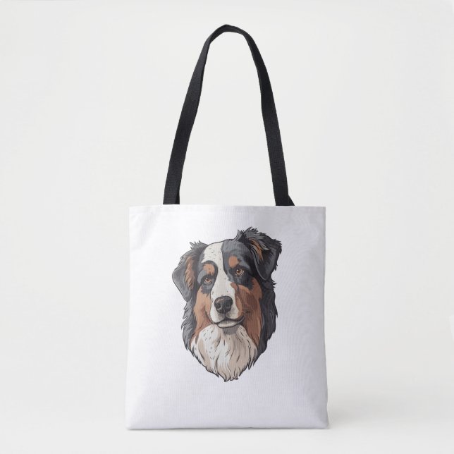 Bolso De Tela Perro pastor australiano (Anverso)