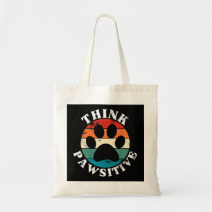 Bolso De Tela Perro Paw Think Pawsitive