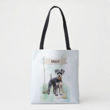 Perro personalizado de acuarela Schnauzer