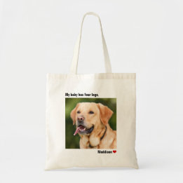 Bolso De Tela Perro personalizado grande fotográfico personaliza