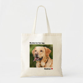 Bolso De Tela Perro personalizado grande fotográfico personaliza