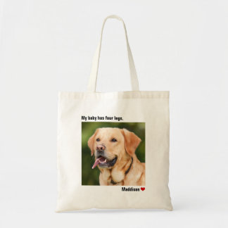 Bolso De Tela Perro personalizado grande fotográfico personaliza