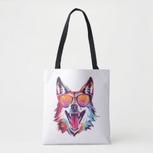 Bolso De Tela perro playa de verano perro escalofrío amante perr