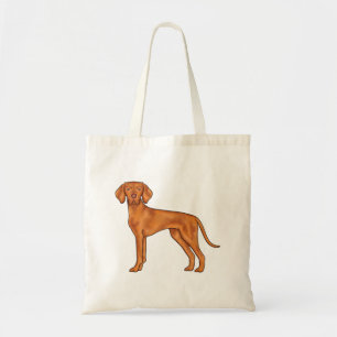 Bolso De Tela Perro Pointer Vizsla Húngaro Lindo Canino Dibujo A