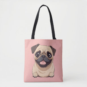 Bolso De Tela perro pug