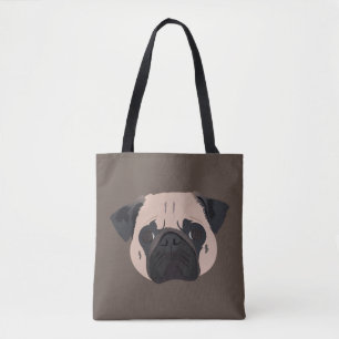 Bolso De Tela Perro Pug