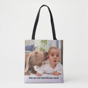 Bolso De Tela Perro que pega el oído del bebé