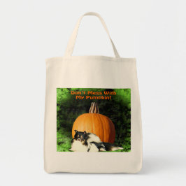 Bolso De Tela Perro que protege la calabaza grande Funny Hallowe
