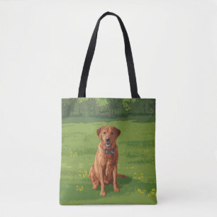 Bolso De Tela Perro recuperador del labrador rojo Fox