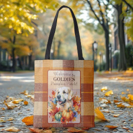 Bolso De Tela Perro Retriever Dorado