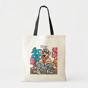 Bolso De Tela Perro retro callejero relajado Divertido