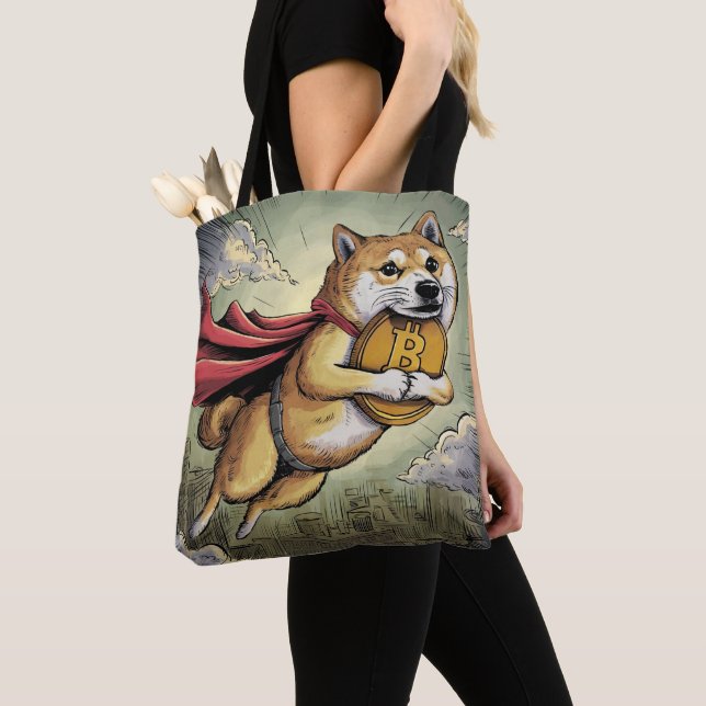 Bolso De Tela Perro Shiba Inu (Detalle)