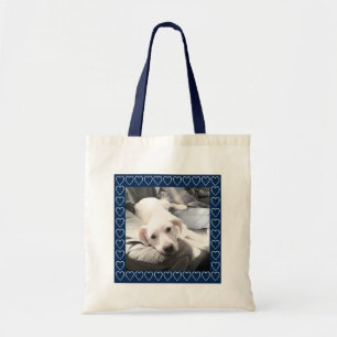 Bolso De Tela Perro súper lindo de cachorro con corazón Añadir l