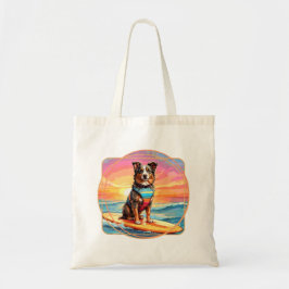Bolso De Tela Perro surfista pastor australiano
